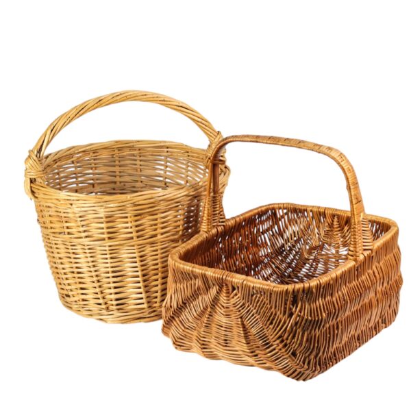 Grand panier tressé vintage