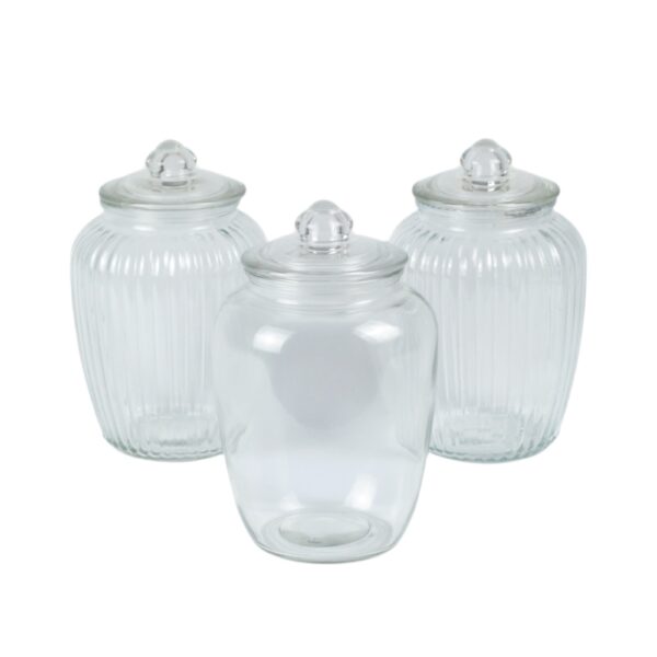 Grande bonbonnière en verre