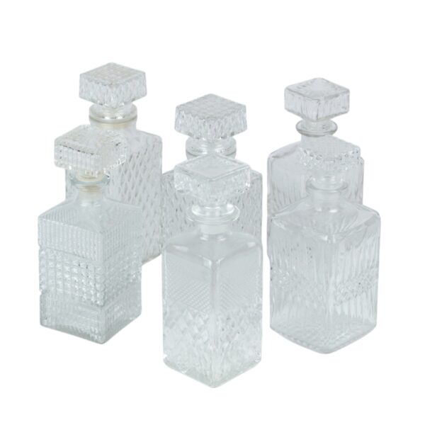 Carafe à whisky vintage avec bouchons