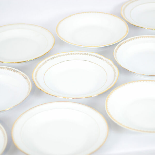 Les rubans d'or - Grande assiette creuse