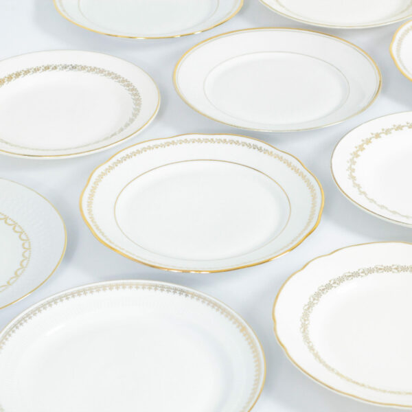 Les rubans d'or - Grande assiette plate