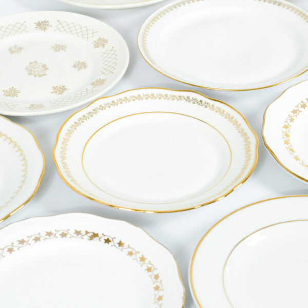 Les rubans d'or - Petite assiette plate