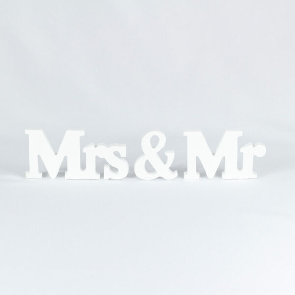 "Mrs & Mr" en bois