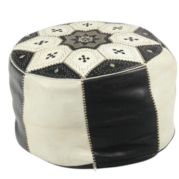 Pouf en cuir Zagora