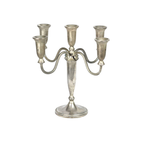 Chandelier vintage argenté - 5 bras