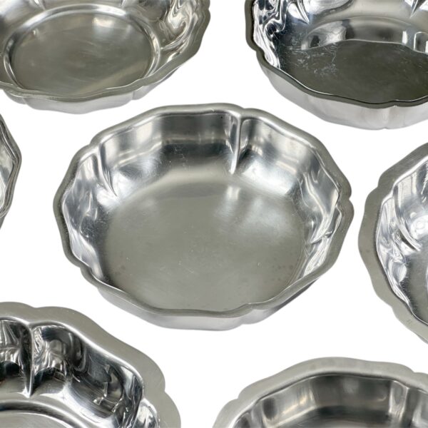 Les argentés - Plat rond