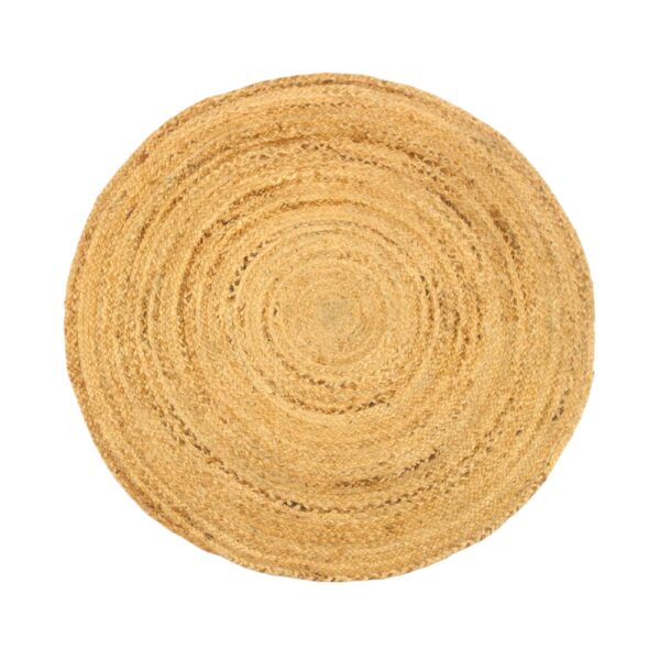 Tapis rond en jute