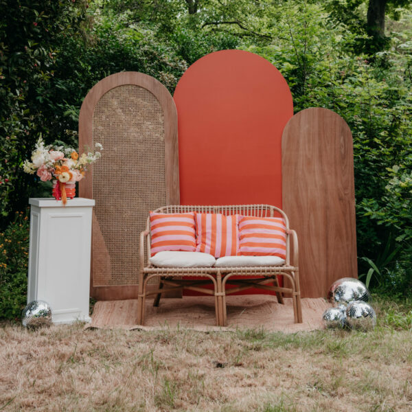 Trio de backdrop arche personnalisable